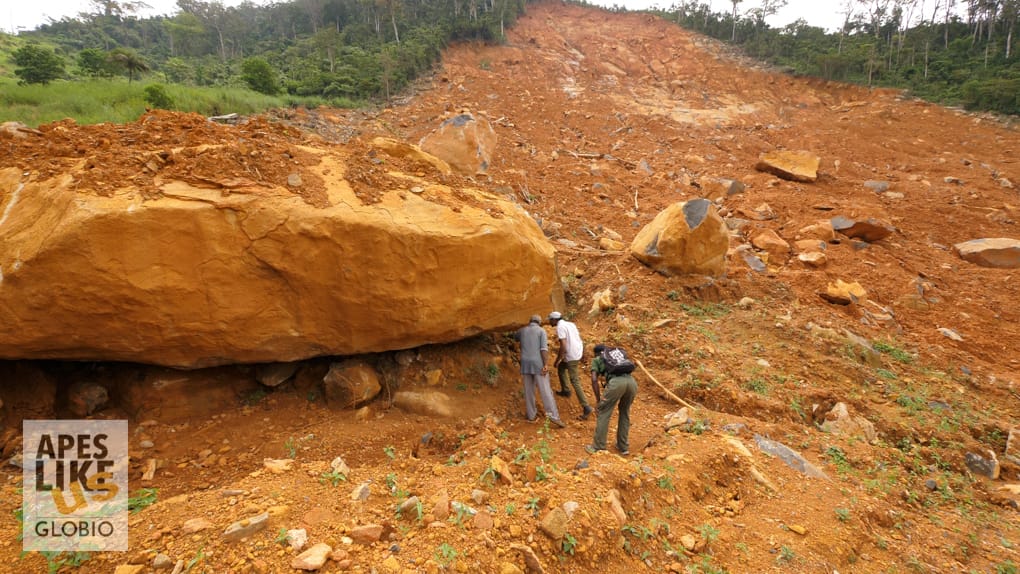 Bala Amarasekaran reviewing damage from 2017 landslide disaster